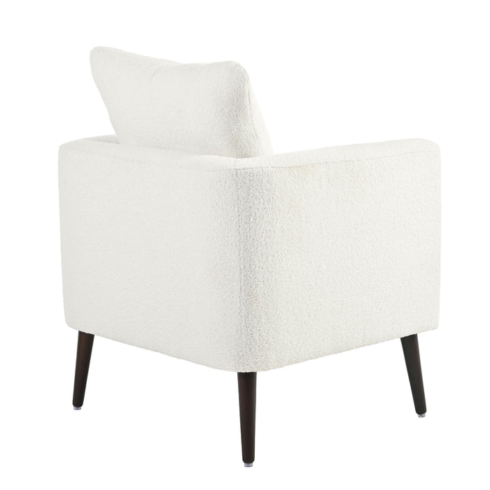 Modern Accent Upholstered Armchair With Pillow