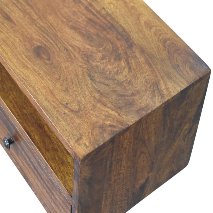 Lunar - 2 Drawer Wall Mounted Media Unit - Brown