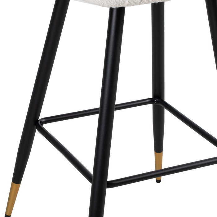 Modern Style Barstool, Tipped Ends, Suitable For Various Decoration Styles - White