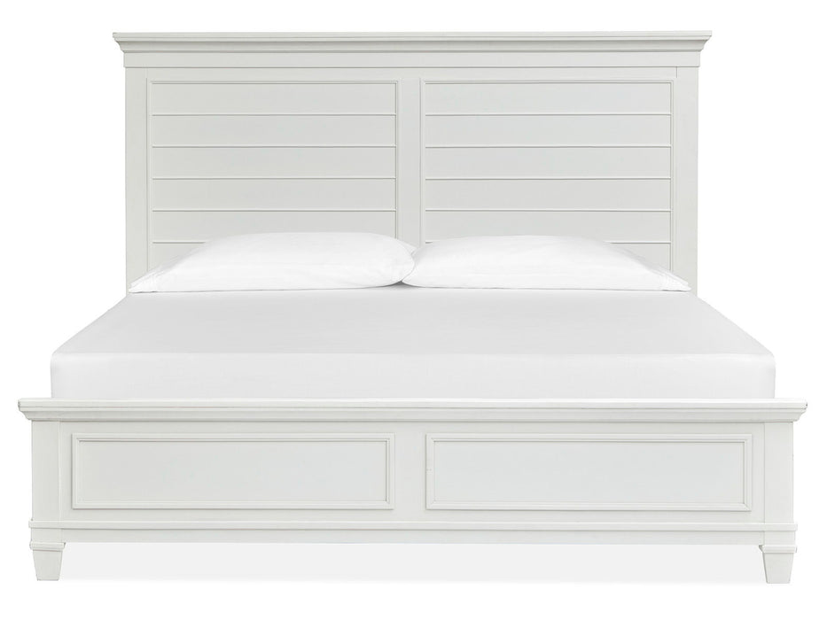 Charleston - California King Panel Bed - White Dove