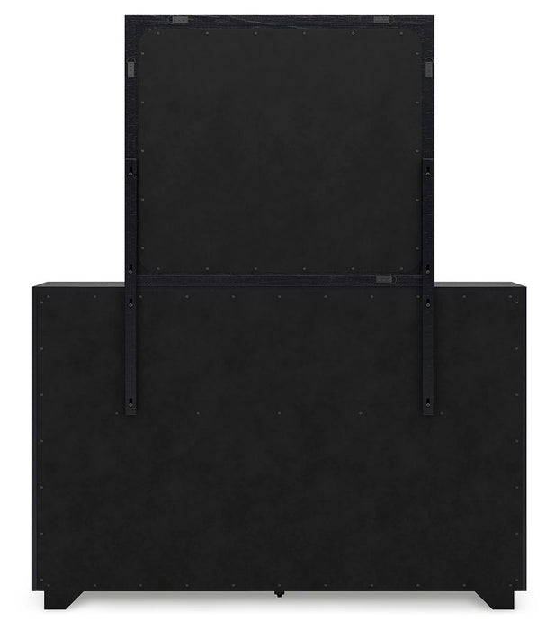 Londer - Dresser And Mirror - Black