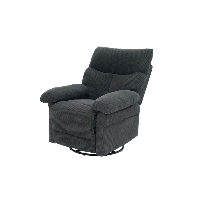 Swivel Rocker Recliner Chair With Manual Recline For Living Room