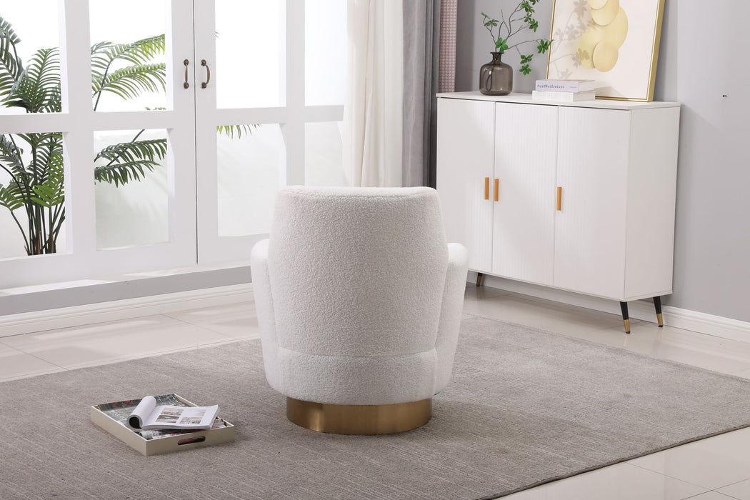 Teddy Swivel Barrel Chair, Swivel Accent Chairs Armchair For Living Room