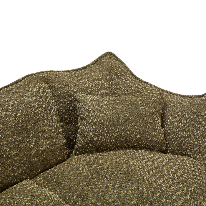 Comfortable Dual Beanbag Chair With High Resilience Foam Core For 2 People