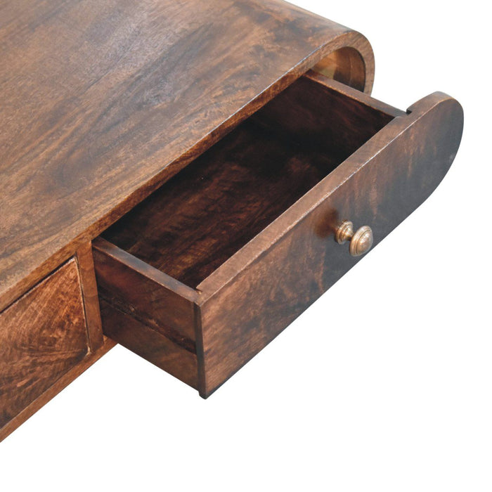 Wall Mounted Console Table - Walnut