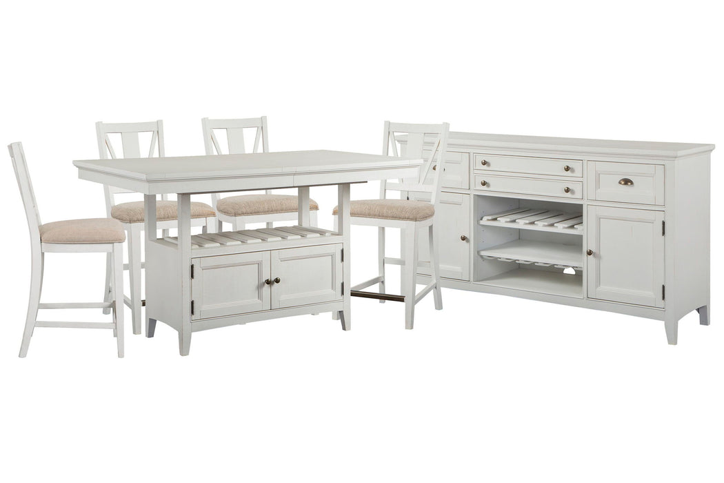 Heron Cove - Extendable Counter Height Dining Table Set