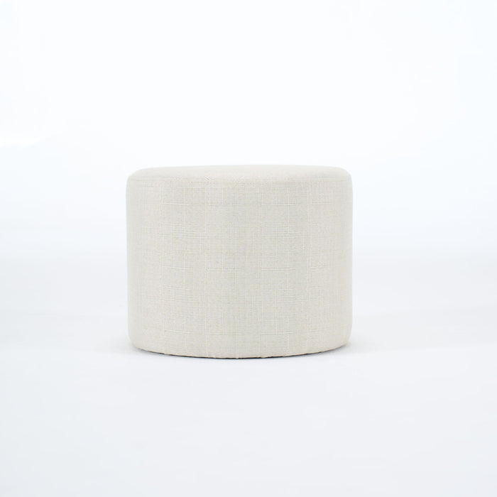 Nesting Ottomans, Round Coffee Table & Bench With Tray (Set of 2)