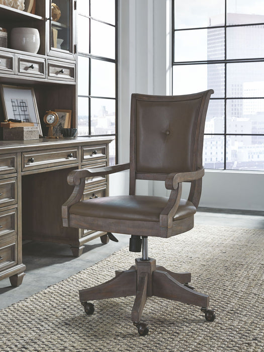 Lancaster - Fully Upholstered Swivel Chair - Dove Tail Gray