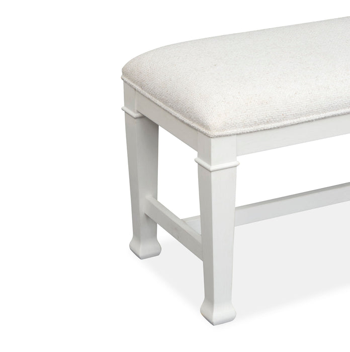 Kingston - Bench - Whisper White And Cerused Nutmeg