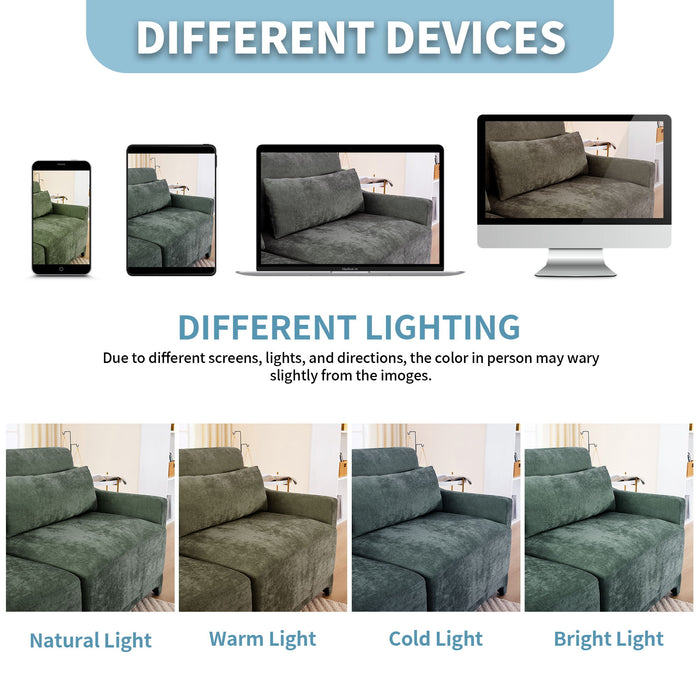 Elegant Sofa With Ergonomic Design And Lumbar Pillows