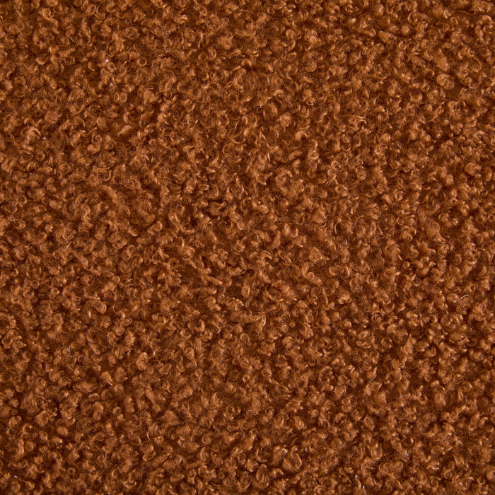 Modern Boucle Lounge Chair With Solid Wood Fram