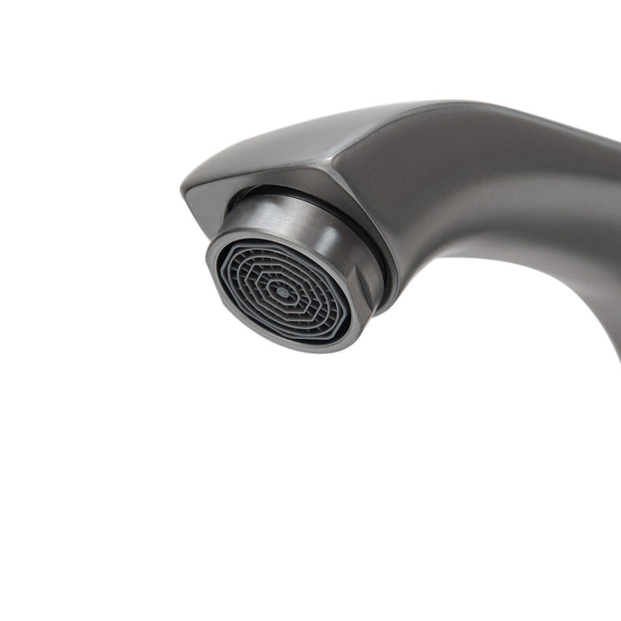 Modern Freestanding Bathroom Vanity With Ceramic Sink, Hot And Cold Faucet, Storage Cabinet & Open Shelf