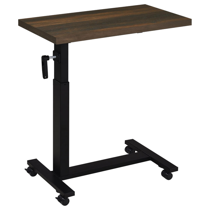 Westpark Height Adjustable Mobile Bedroom C-Table Dark Pine