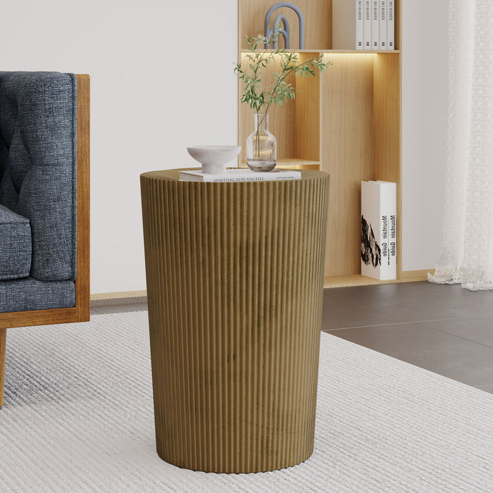 Langseth - Iron Sunburst Side Table Modern Design