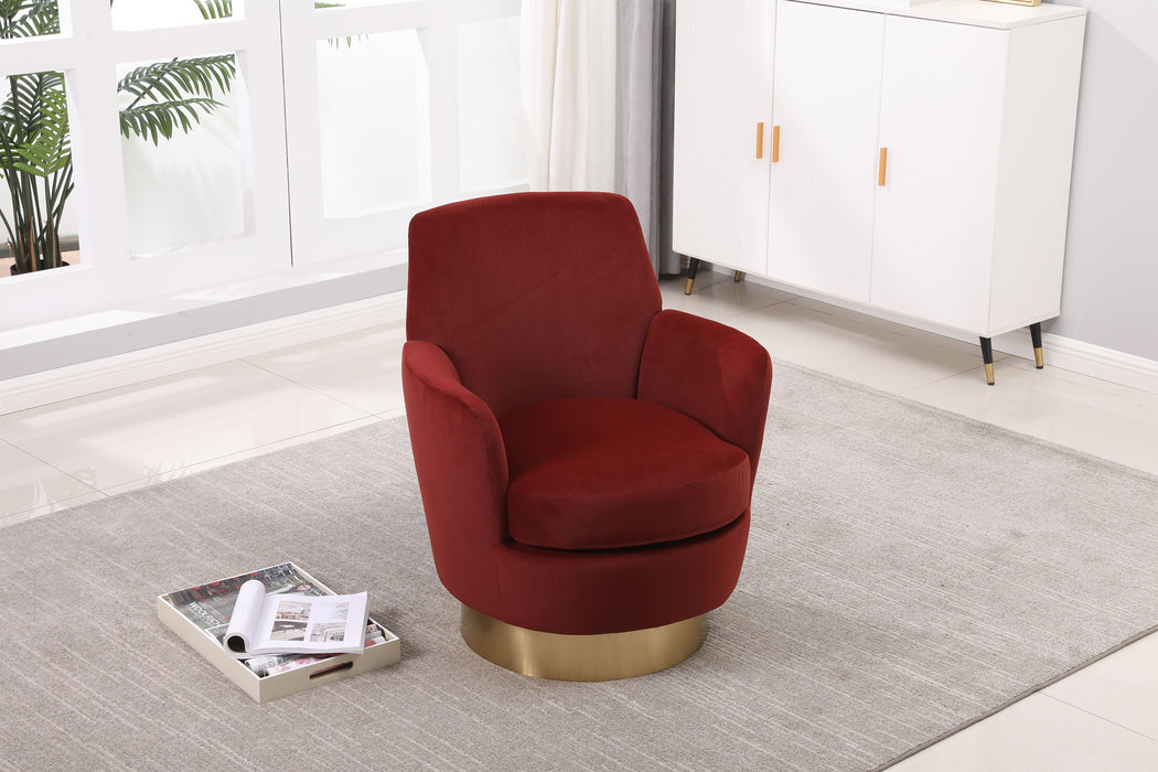 Teddy Swivel Barrel Chair, Swivel Accent Chairs Armchair For Living Room
