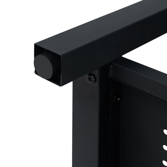 Modern Freestanding Bathroom Vanity With Ceramic Sink, Hot And Cold Faucet, Storage Cabinet & Open Shelf