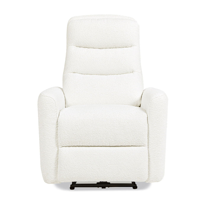 Bloomy - High Back Power Recliner Motion Chair - Chiffon White