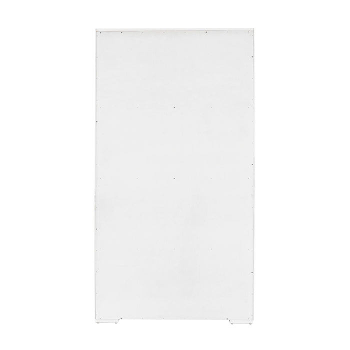 Pulaski Accents - 4-Shelf Sliding Door Bookcase - White / Black