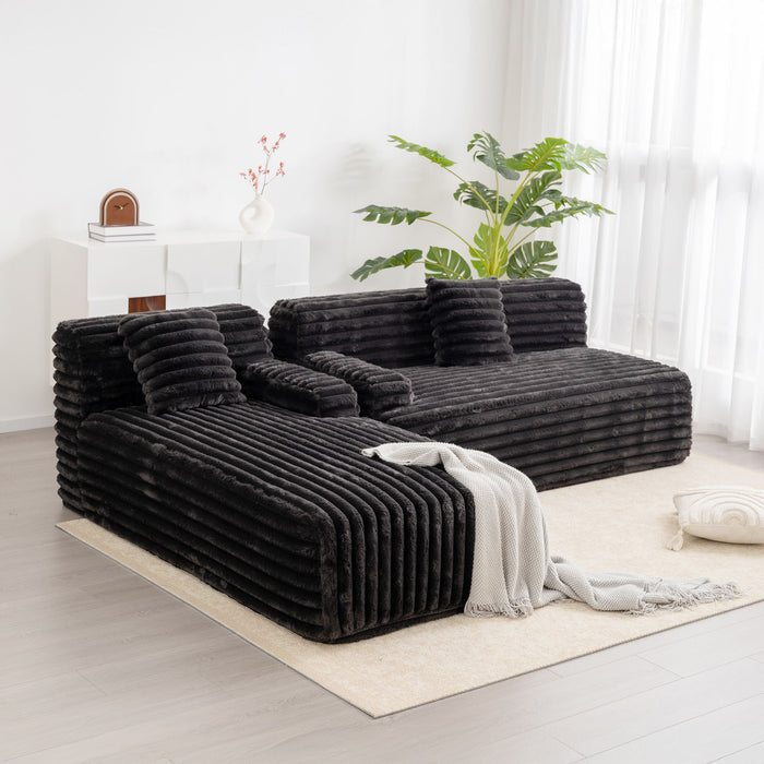 Cloud Sectional Sofa Upholstered Couch Free Combined Sofa