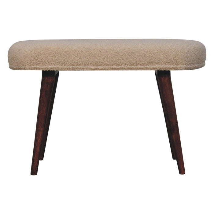 Boucle Nordic Bench - Honey Caramel