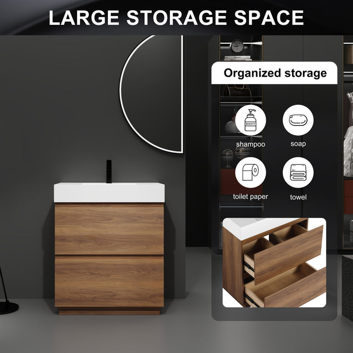 Modern Freestanding Bathroom Vanities With Single Sink Combo