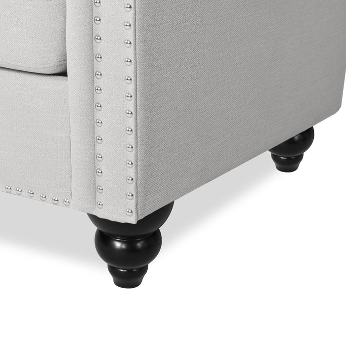 Chesterfield Style 3 Seater Sofa With Deep Button Tufting