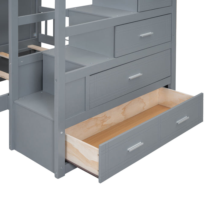 Bunk Bed With Wardrobe, Drawers