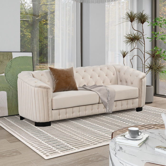 Upholstered 3 Piece Sofa Set With Legs