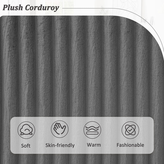 Oversized Sectional Sofa U - Shaped Sofa Couch Modern Sofa Upholstered In Soft Corduroy With A Chaise Lounge For Living Room