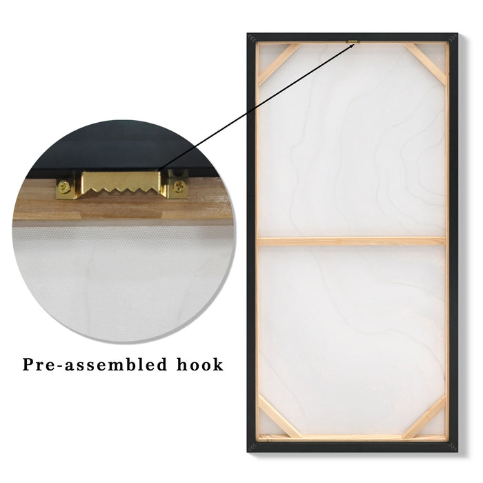Canvas Painting Wall Art Framed, Artwork Decor, Picture Marble Print Paintings For Living Room - Frosted Glass / Gold