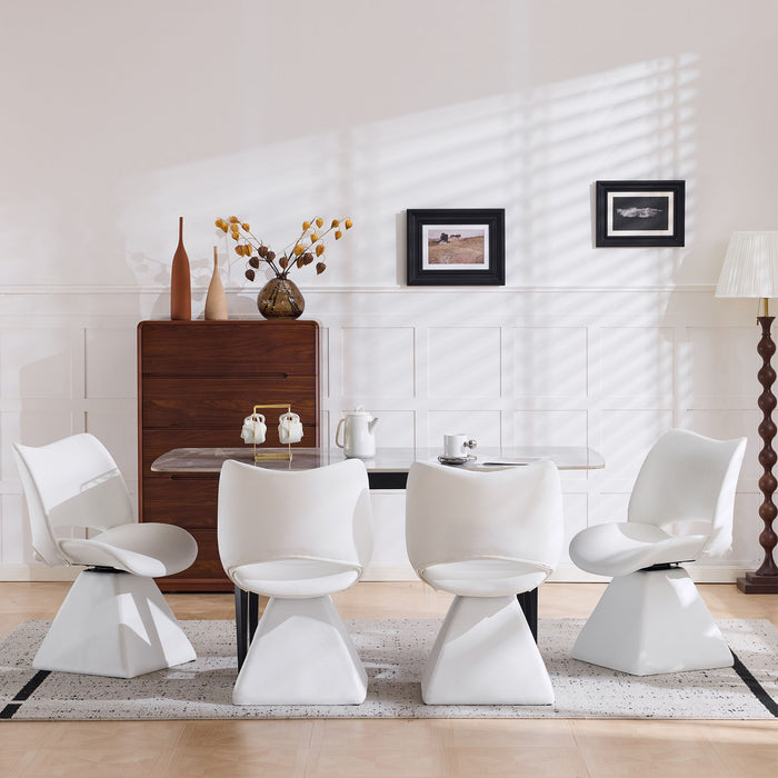 Modern Swivel Dining Chair With High Back