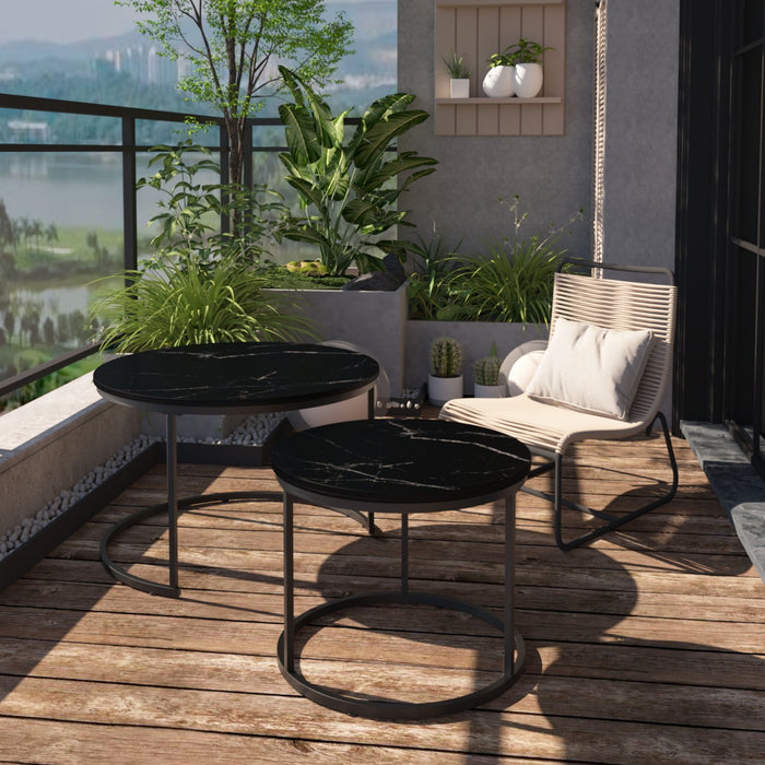 Round Nesting Coffee Table (Set of 2)