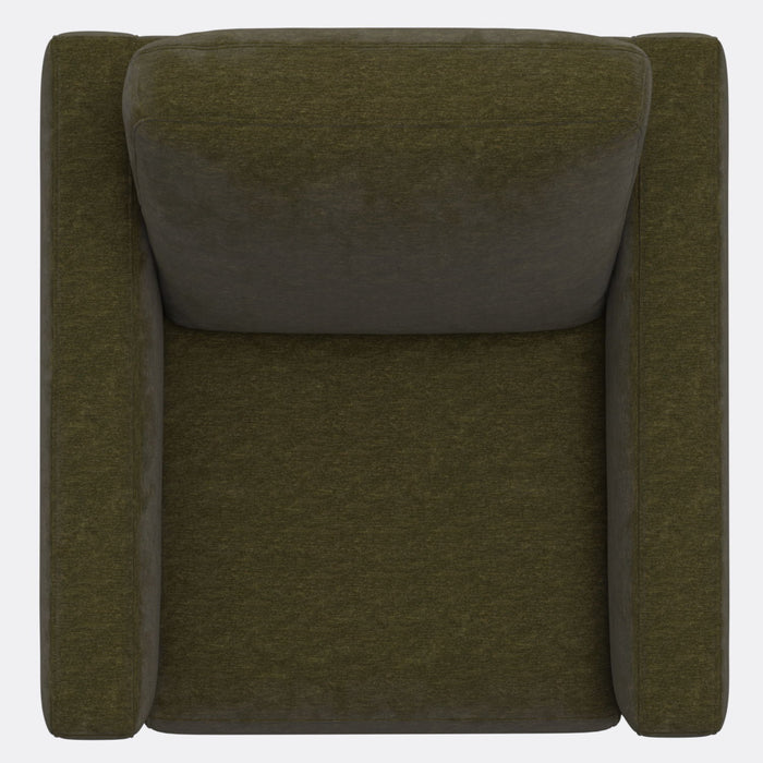 Accent Chair With Track Arm Design