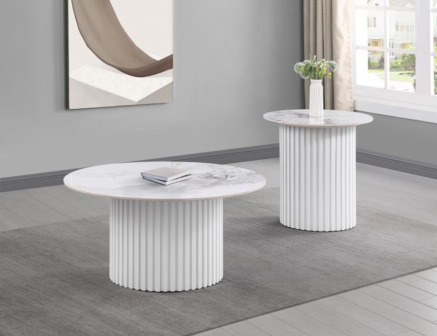 Rowena - Round Sintered Stone Table