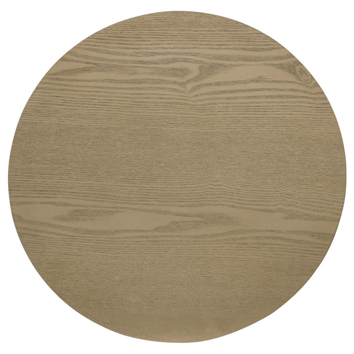 Hamlyn 5-piece Round Wood Counter Height Dining Set Cream and Natural Oak