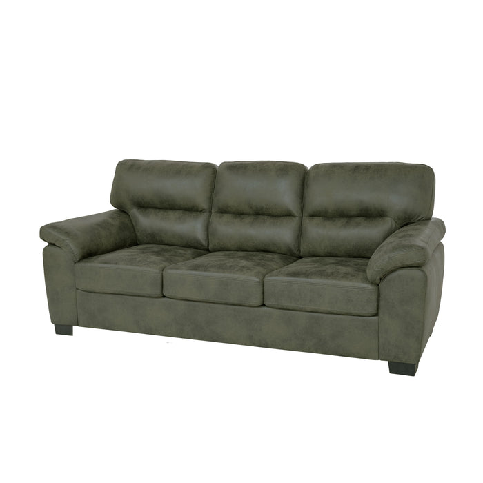 3 Seater Sofa With Padded Armrests And Triangular Leg