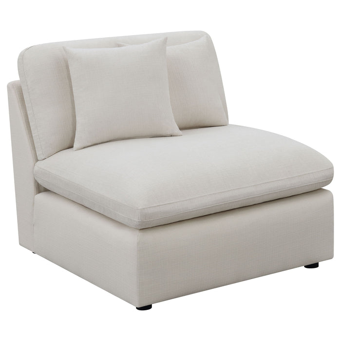 Hobson 4-piece Upholstered Modular Sectional Sofa Ivory