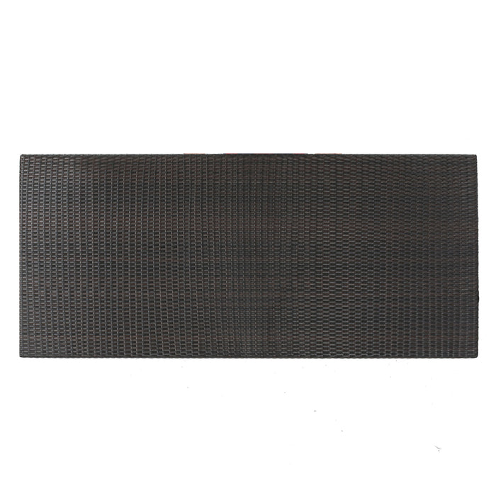 Reflect - Outdoor Dining Table With Rattan Cover - Dark Gray