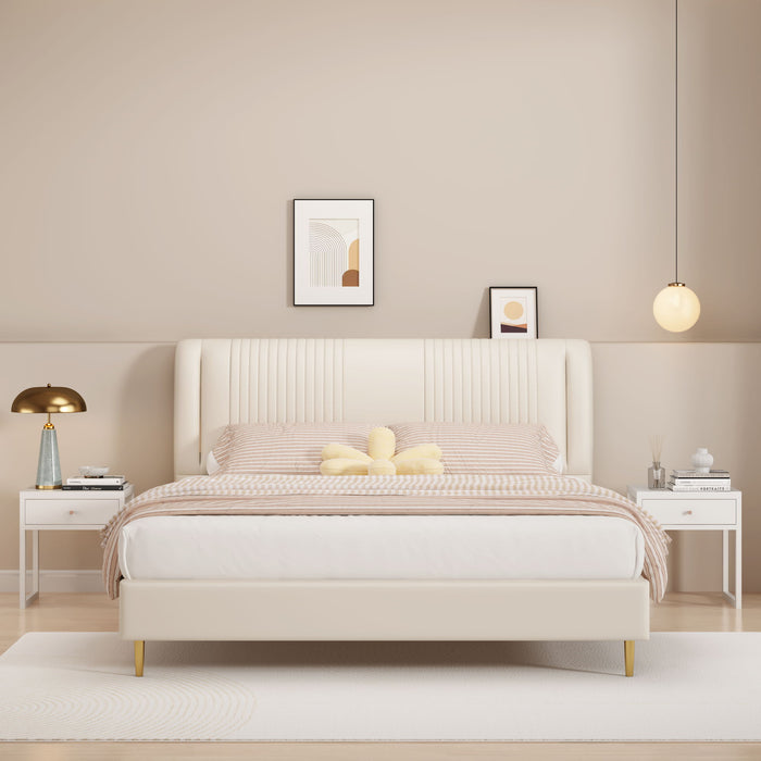 Nightstand With Drawer, Minimalist Bedside Table, Compact End Table For Bedroom - White