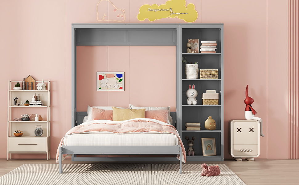Murphy Wall Bed With Shelves