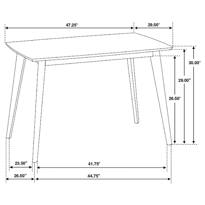 Daglosten - 5 Piece Dining Set - Chestnut