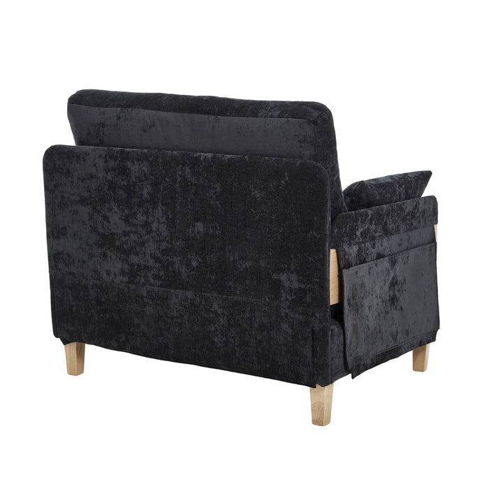 Mid Century Modern Foldable Sofa Bed, 3 In 1 Convertible Sleeper With 3 Pillows