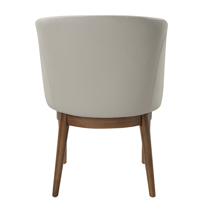 Harvey - Side Chair (Set of 2) - Synthetic Leather & Walnut