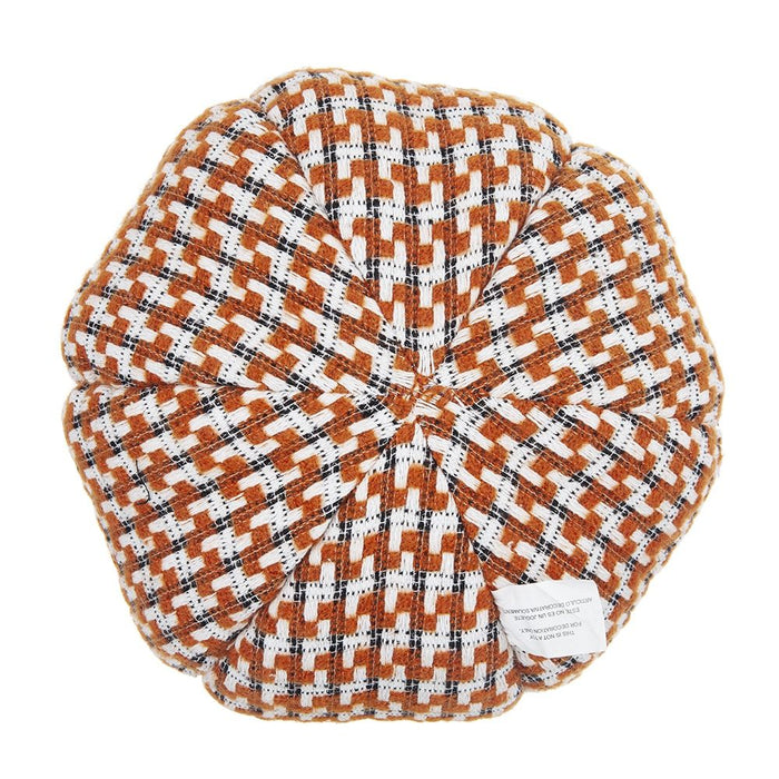 Pumpkin Ornament Decor For Holiday Harvest Festival Fall Festival & Thanksgiving (Set of 2) - Orange Multi