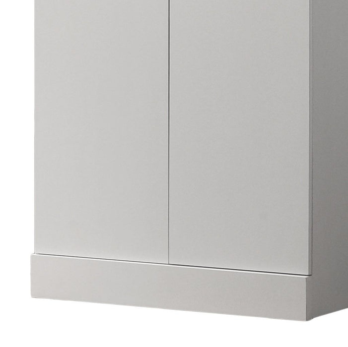 Alara - Height Simplistic Double Door Storage Cabinet - White