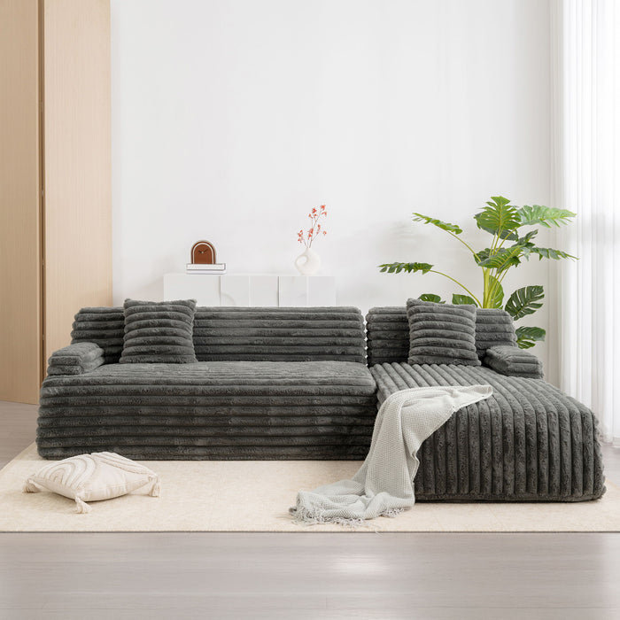 Cloud Sectional Sofa Upholstered Couch Free Combined Sofa