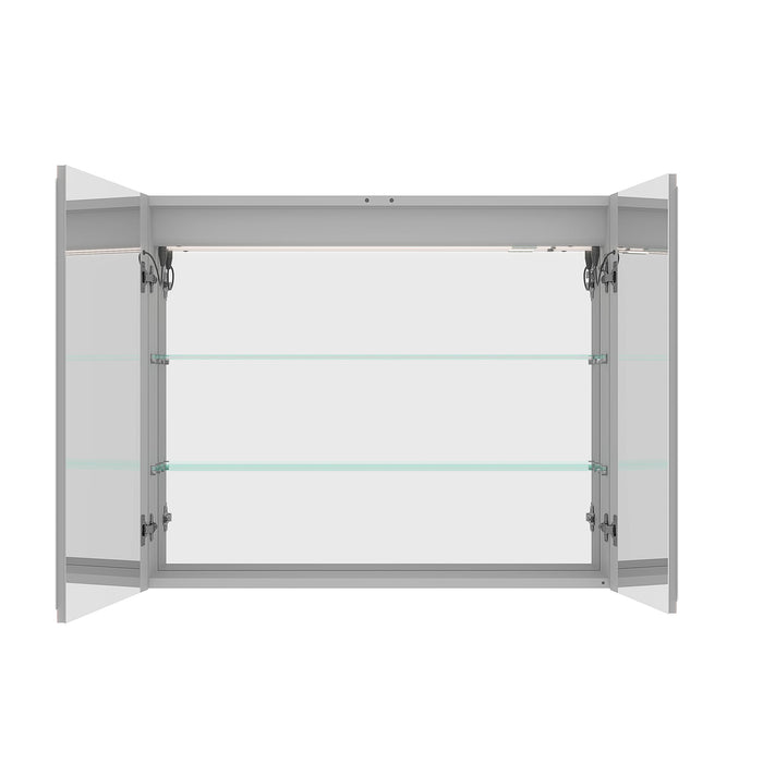 Bathroom Medicine Cabinet With Lights, LED Medicine Cabinet With Mirror, Lighted Medicine Cabinet With Defogger