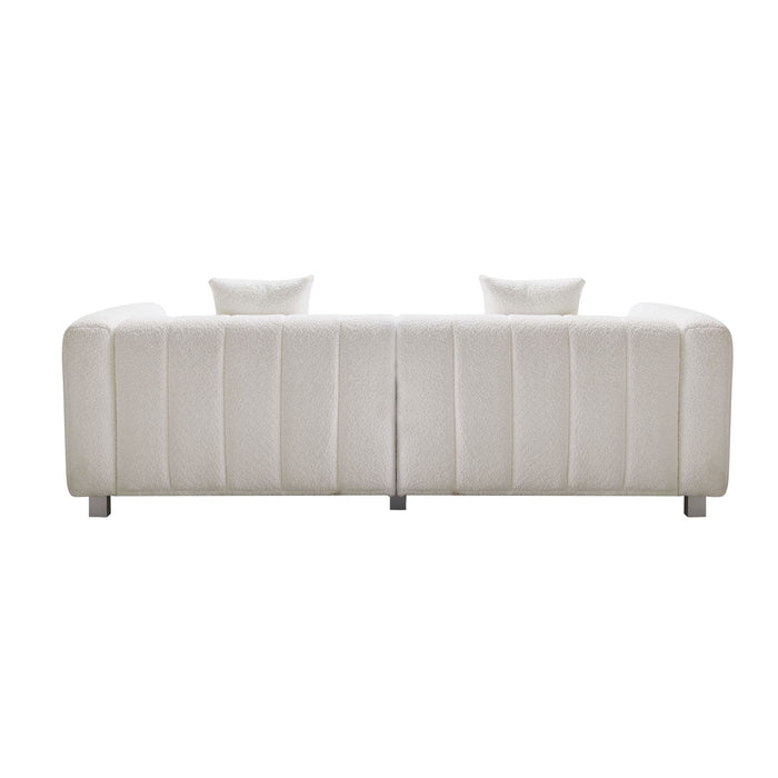 Modern 3 Seater Sofa With 2 Pillows
