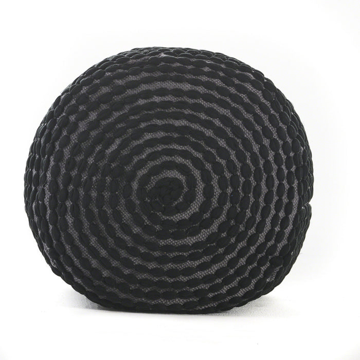 River - Handcrafted Cylindrical Pouf Water Resistant Fabric