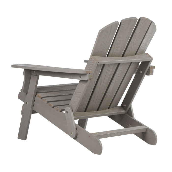 Oversize Outdoor Folding Adirondack Chair - Gray